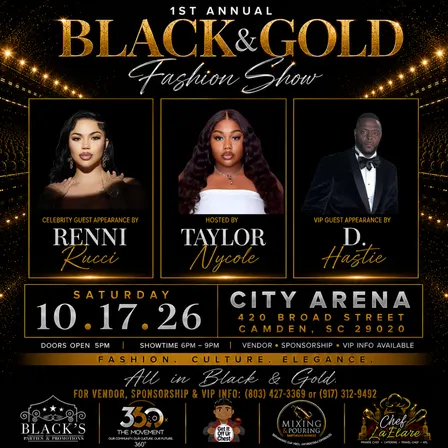 CAMDEN, SC The 1st Annual Gold & Black Fashion Show