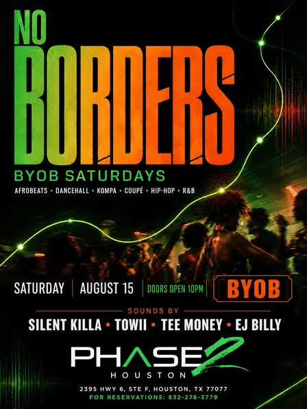 NO BORDERS - BYOB Saturdays