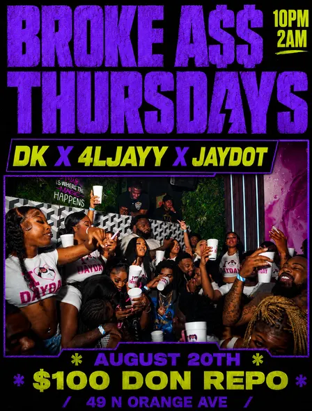 BROKE A$$ THURSDAY$