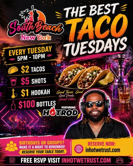 TACO TUESDAY AT SOUTH BEACH NYC