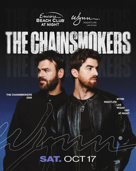 THE CHAINSMOKERS AT ENCORE BEACH CLUB AT NIGHT