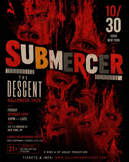 Halloween 2026 : the DESCENT @ SubMercer (Soho)