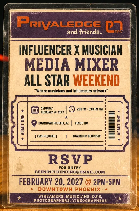 Privaledge - Influencer x Musician Media Mixer