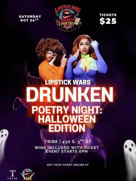 Lipstick Wars 👄 : Drunken Poetry Halloween Edition