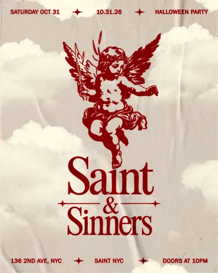 Saint & Sinners Halloween at Saint NYC — Oct 31