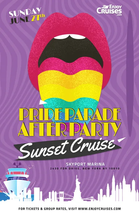 PRIDE Parade After Party Sunset Cruise New York City