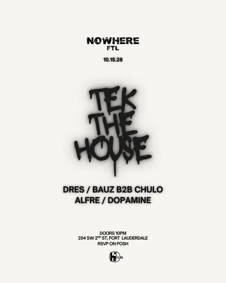 TEK THE HOUSE @NOWHERE | SPECIAL EVENT