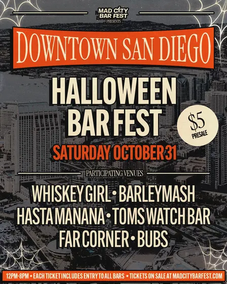 Downtown San Diego Halloween Bar Fest