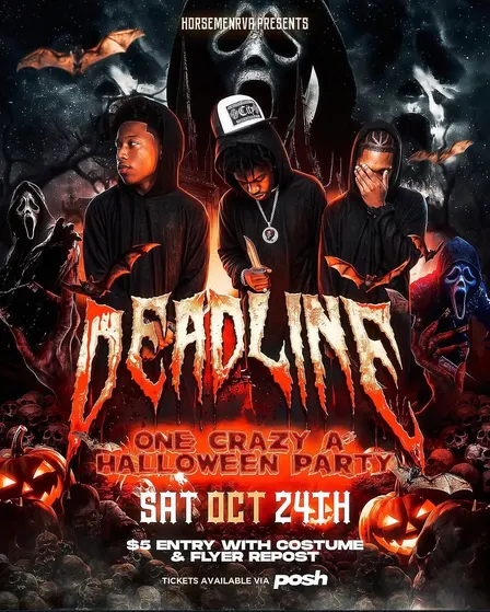 DEADLINE: ONE CRAZY A HALLOWEEN PARTY 🎃