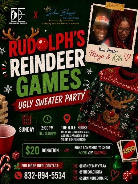 RUDOLPH’S REINDEER GAMES: UGLY SWEATER PARTY | THE SOUL CIPHER SERIES