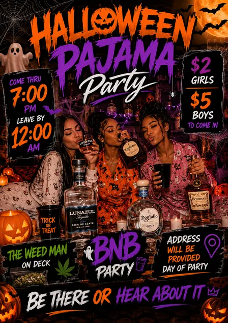 Halloween Pajama Party