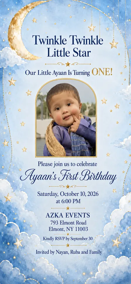 Ayaan's 1st Birthday