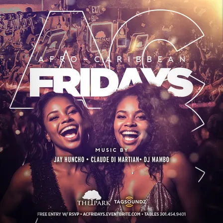 10.16 - Afro-Caribbean Fridays at The Park!
