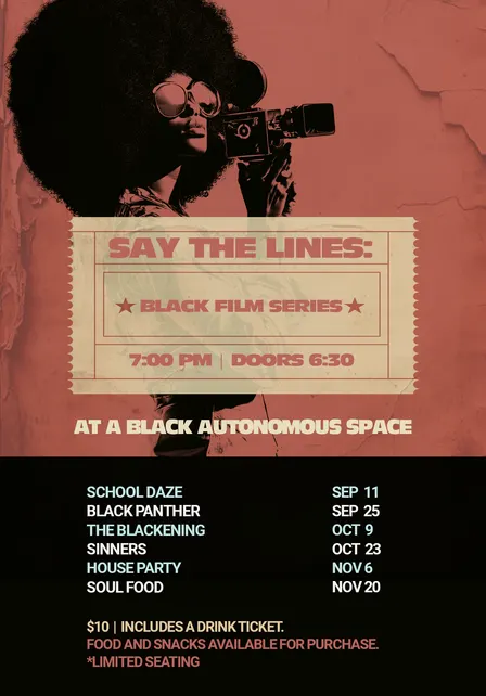 Say the Lines: Black Film Series