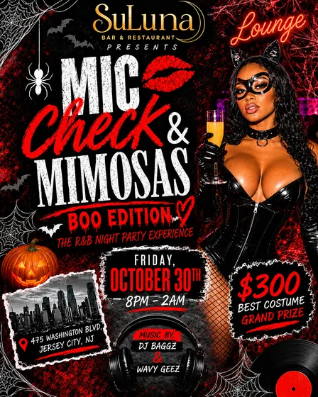 Mic Check & Mimosas “Boo Edition”