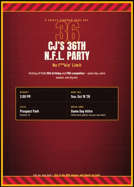 NFL- No F**kin Limits: The 36th Season/MBA Celebration