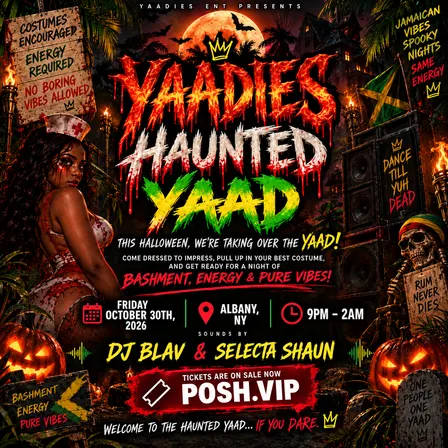 YAADIES HAUNTED YAAD 💀🏚️: Halloween Party