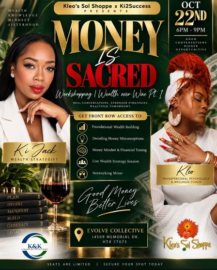 Money IS Sacred: Workshopping Wealth Over Wine