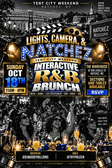 Lights ,Camera, Natchez Interactive R& B Brunch