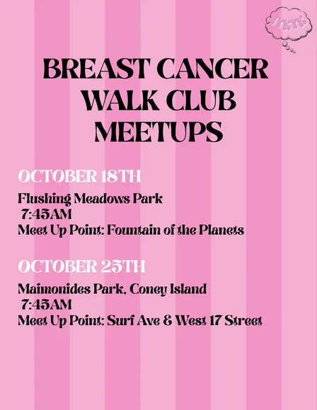 Queens Breast Cancer Walk Club Meetup
