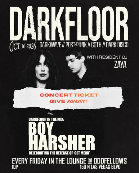 DARKFLOOR - BOY HARSHER- CONCERT TICKET GIVEAWAY