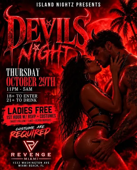 Devils Night @ Revenge Miami (18+)