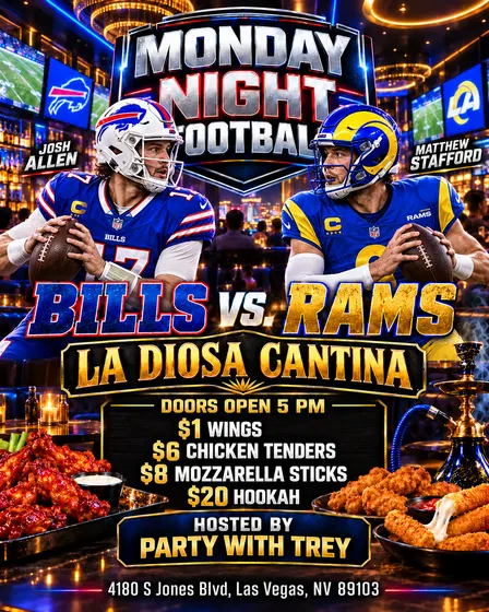MONDAY NIGHT FOOTBALL AND PARTY AFTER LIVE DJ