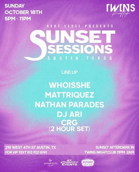 SUNSET SESSIONS ATX - Oct 18th