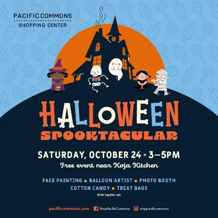 Pacific Commons Shopping Center Announces Annual (Free) Halloween Spooktacular Event