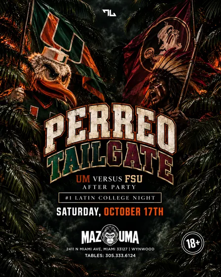 PERREO TAILGATE GAMEDAY Edition | #1 LATIN NIGHT!
