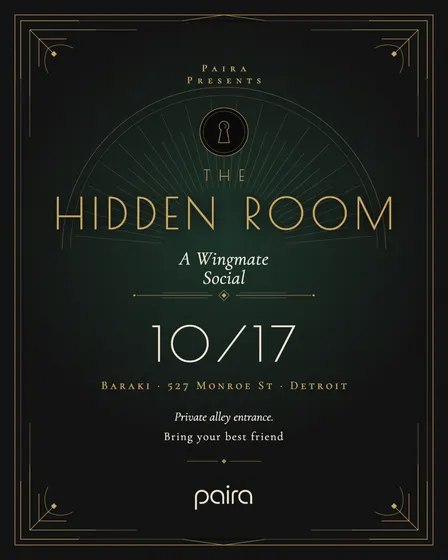 The Hidden Room: A Wingmate Social at Baraki