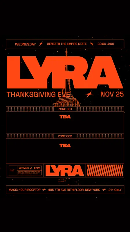 Lyra Rooftop Party 11.25.26