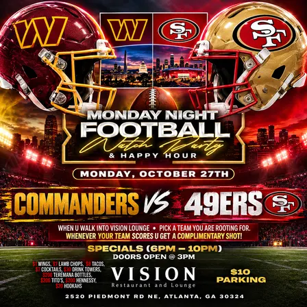 Monday Night Football at Visions