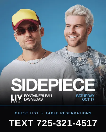 SIDEPIECE - LIV Beach Las Vegas | Saturday Oct 17 | VIP Tables + Discount Tickets