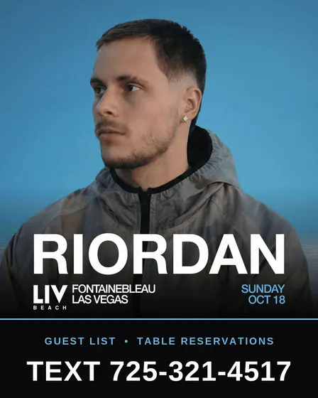 Discounted Entry - LIV Beach Las Vegas | Sunday Oct 18 | Riordan