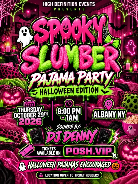 🎃🩷 SPOOKY SLUMBER: PAJAMA PARTY — HALLOWEEN EDITION 👻💤