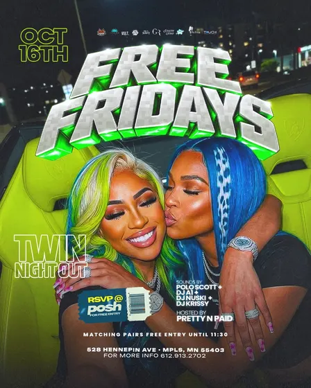 FREE FRIDAYS: Twin Night Out