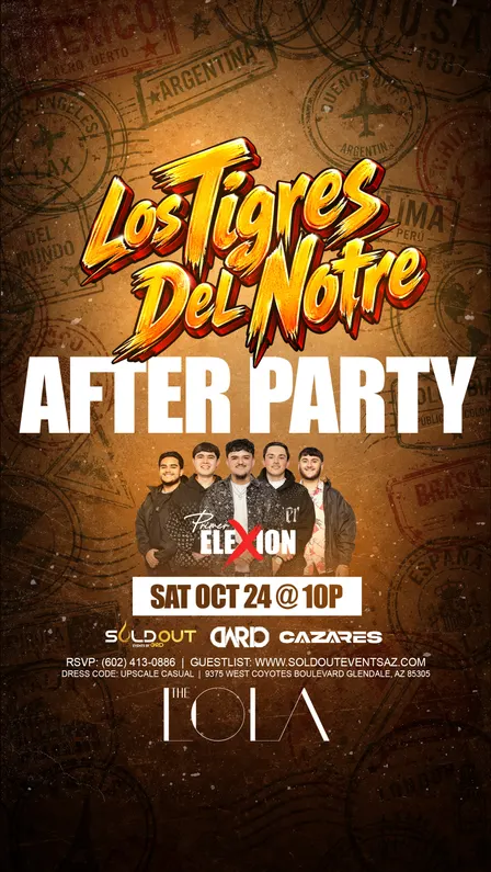 Los Tigres Del Norte Unofficial After Party @ The Lola