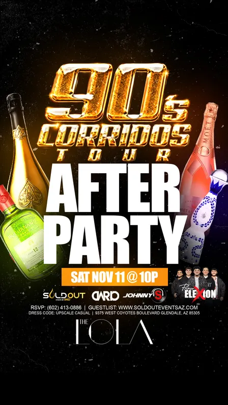 90's Corridos Tour Unofficial After Party @ The Lola