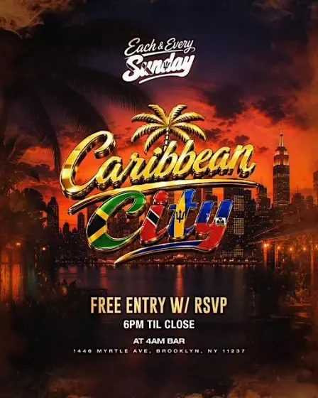 CARIBBEAN CITY 🌴 | Every Sunday | Free Entry With RSVP
