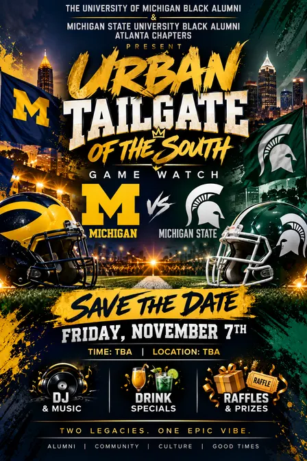 Urban Tailgate of the South - MSU vs Michigan Football - Black Alumni Organization Watch Party