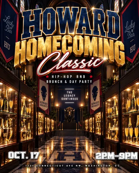 Howard🦬 Homecoming Brunch & Day Party @LuckyBarDC🍀