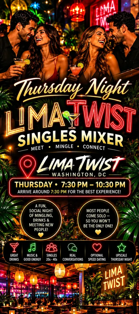 Thirsty Thursday Lima Twist DC Singles Mixer