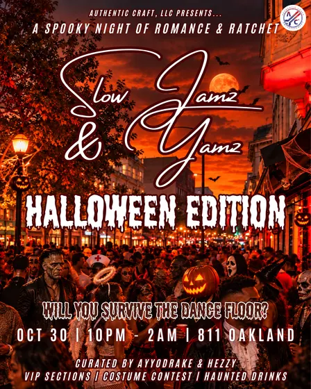 The Bay Area's Romance & Ratchet Halloween Party: Slow Jamz & Yamz