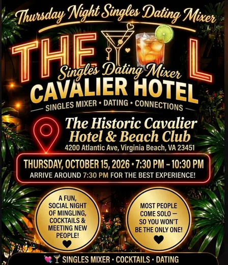 Thursday Night Singles Dating Mixer at The Cavalier Hotel (Copy)
