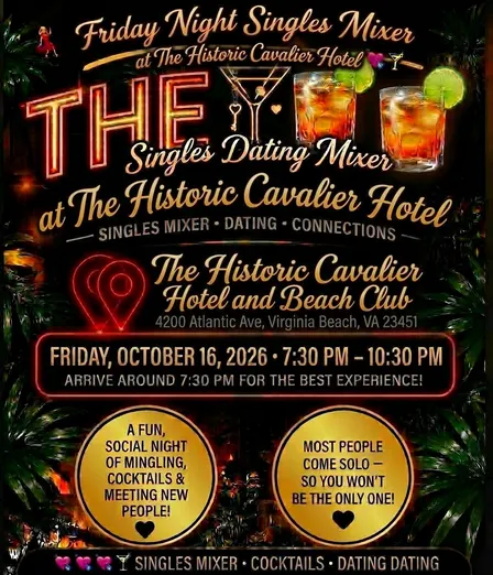 Friday Night Singles Mixer at The Historic Cavalier Hotel