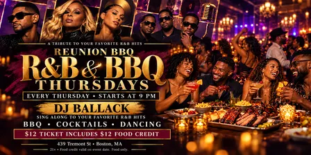 R&B & BBQ Thursdays at Reunion BBQ