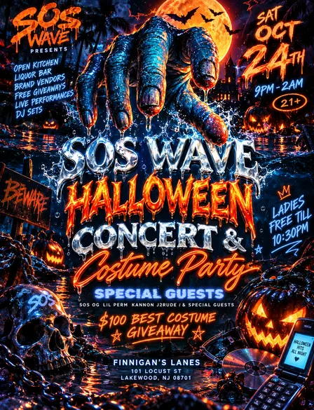 2nd Annual SOS WAVE HALLOWEEN CONCERT & COSTUME PARTY