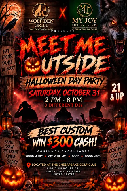 🎃MEET ME OUTSIDE: HALLOWEEN DAY PARTY👻