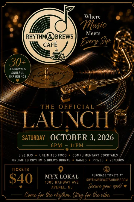 Rhythm & Brews cafe Launch Party